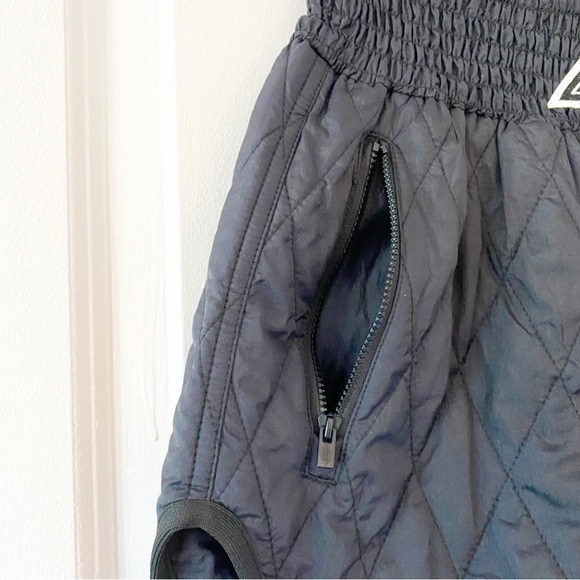 FREE PEOPLE Movement Black Discover Quilted Athletic Shorts NWT Boxing Inspired - Picture 4 of 11